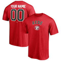 Cincinnati Reds Cooperstown Winning Streak Personalized Name & Number T-Shirt - Red T-shirts