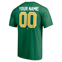 Athletics Cooperstown Winning Streak Personalized Name & Number T-Shirt - Kelly Green T-shirts