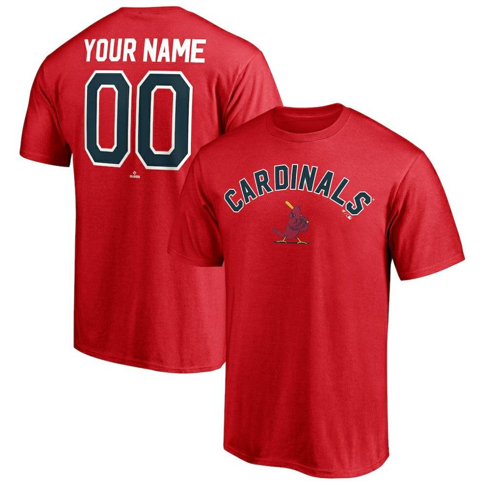 St. Louis Cardinals Cooperstown Winning Streak Personalized Name & Number T-Shirt - Red T-shirts