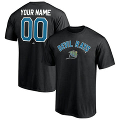 Tampa Bay Rays Cooperstown Winning Streak Personalized Name & Number T-Shirt - Black T-shirts