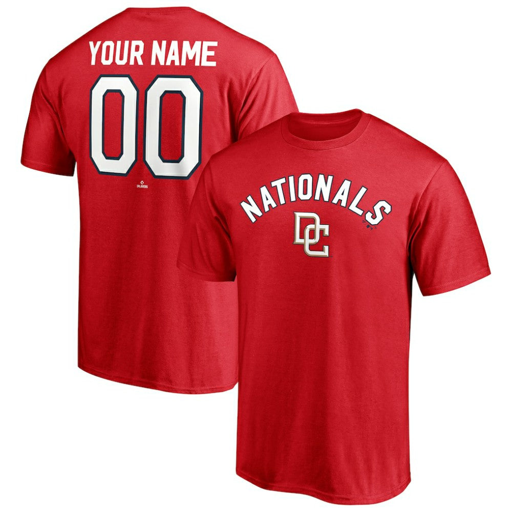 Washington Nationals Cooperstown Winning Streak Personalized Name & Number T-Shirt - Red T-shirts