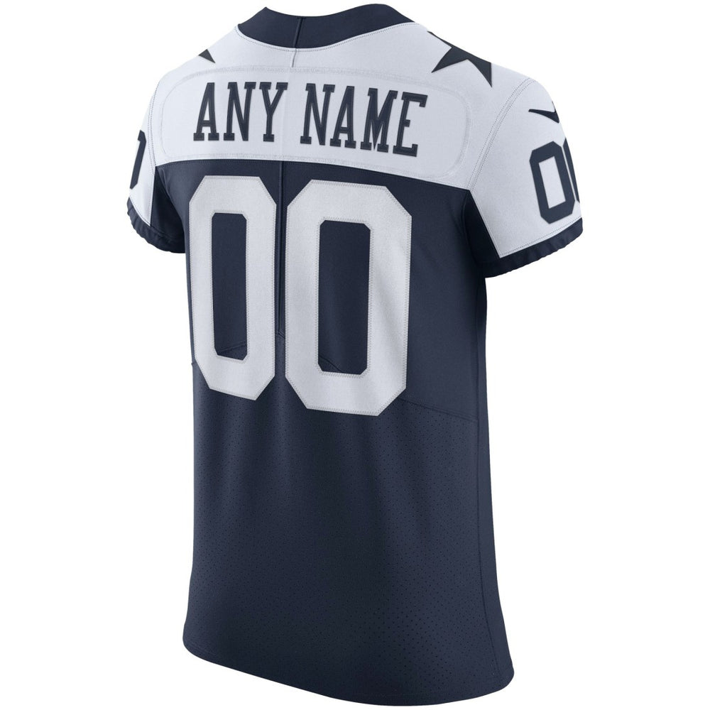 Dallas Cowboys Alternate Vapor Elite Custom Jersey Navy