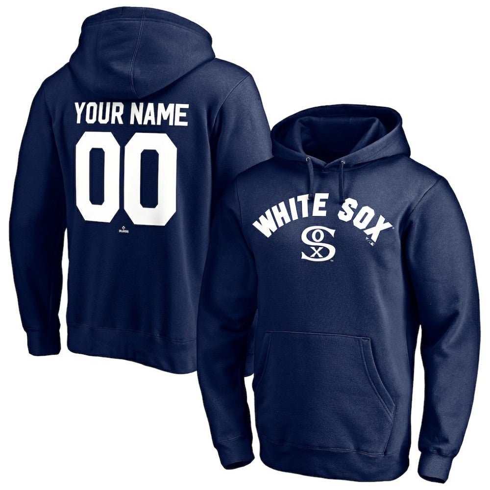 Chicago White Sox Cooperstown Winning Streak Alternate Personalized Name & Number Pullover Hoodie - Navy Hoodies