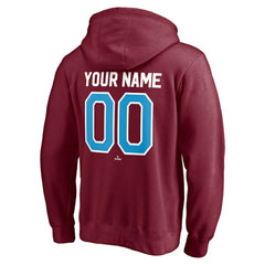 Philadelphia Phillies Cooperstown Winning Streak Alternate Personalized Name & Number Pullover Hoodie - Burgundy Hoodies