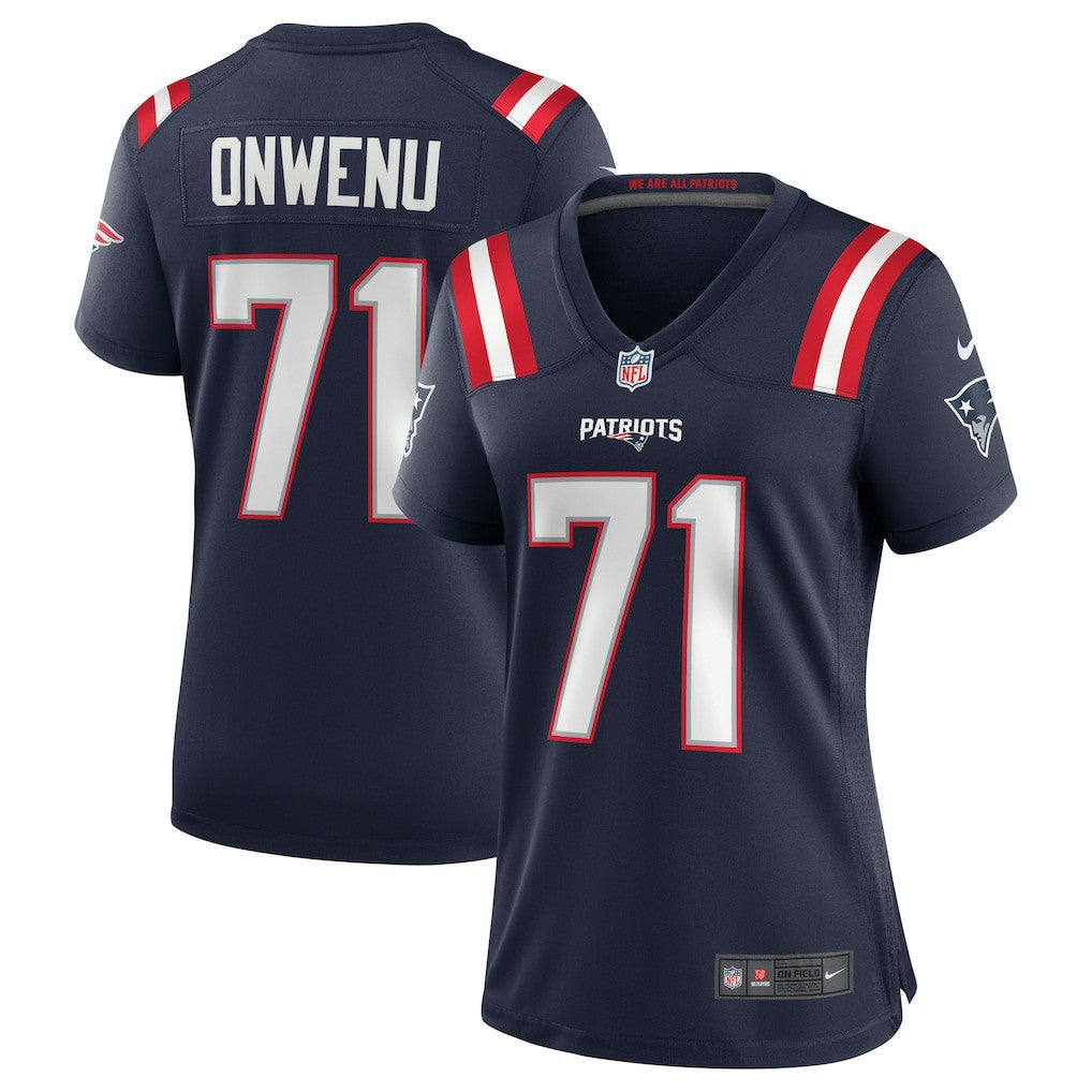 Mike Onwenu New England Patriots Women's Game Jersey Navy