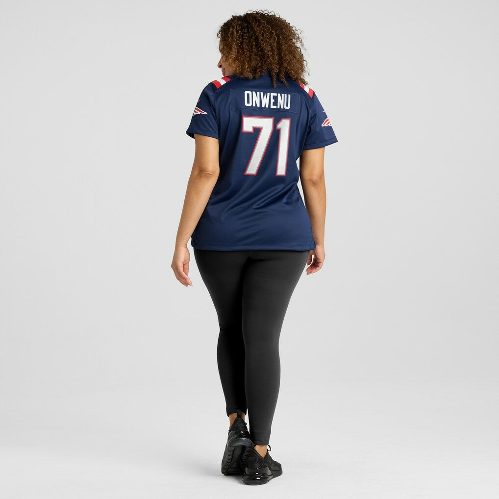 Mike Onwenu New England Patriots Women's Game Jersey Navy