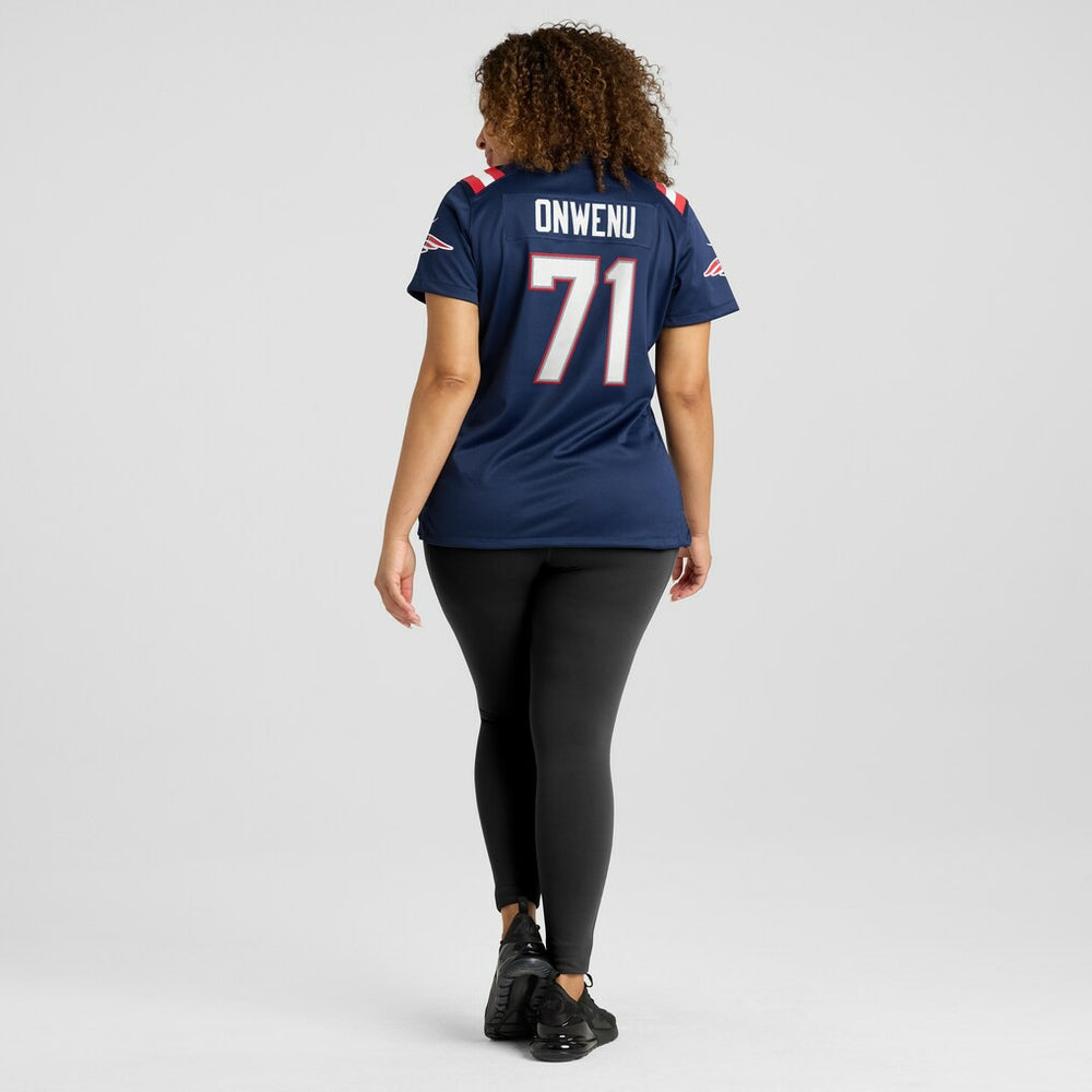 Mike Onwenu New England Patriots Women's Game Jersey Navy
