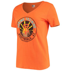 San Francisco Giants New Era Women's Spring Training Circle V-Neck T-Shirt - Orange T-shirts