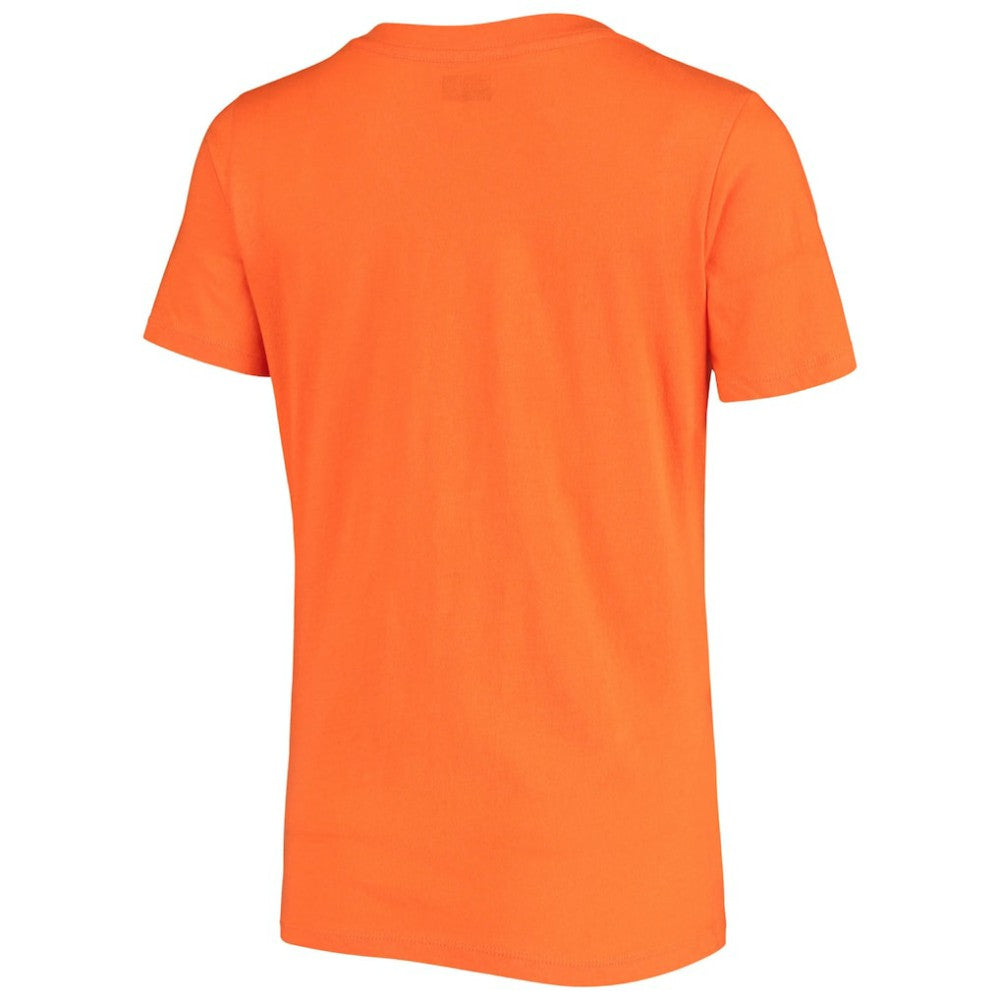 San Francisco Giants New Era Women's Spring Training Circle V-Neck T-Shirt - Orange T-shirts