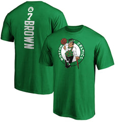 Jaylen Brown Boston Celtics Playmaker Name & Number T-Shirt Kelly Green