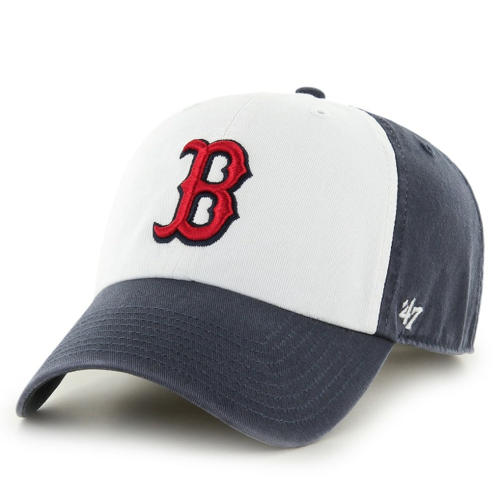 Boston Red Sox '47 Freshman Clean Up Adjustable Hat - Navy/White Hats