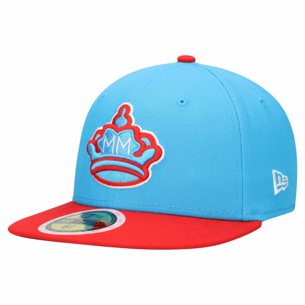 Miami Marlins New Era Youth 2021 City Connect 59FIFTY Fitted Hat - Blue Hats