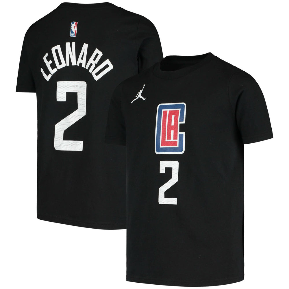 Kawhi Leonard LA Clippers Jordan Brand Youth Statement Edition Name & Number T-Shirt Black