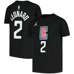 Kawhi Leonard LA Clippers Jordan Brand Youth Statement Edition Name & Number T-Shirt Black