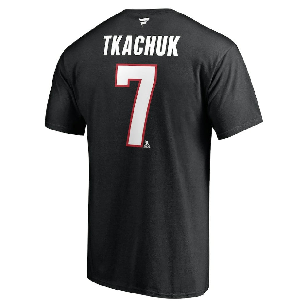 NHL Brady Tkachuk Ottawa Senators Fanatics Authentic Stack Name & Number T-Shirt - Black