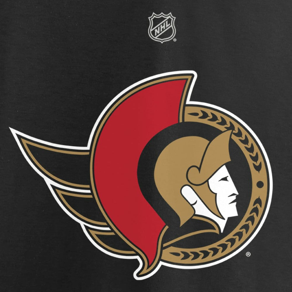 NHL Brady Tkachuk Ottawa Senators Fanatics Women's Authentic Stack Name & Number V-Neck T-Shirt - Black
