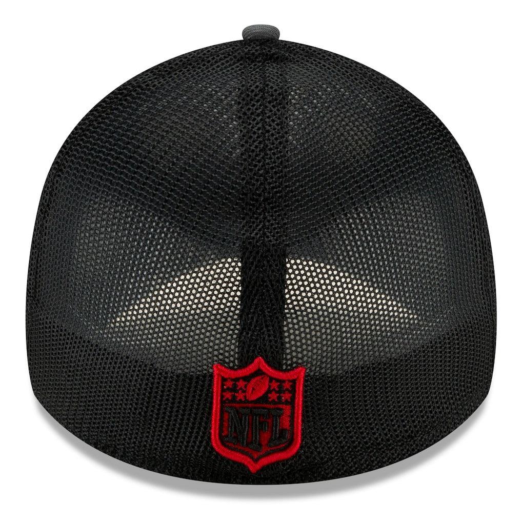 Atlanta Falcons New Era 2021 NFL Draft Trucker 39THIRTY Flex Hat Graphite/Black
