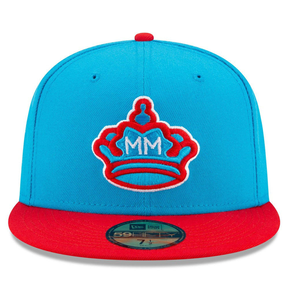 Miami Marlins New Era 2021 City Connect 59FIFTY Fitted Hat - Blue/Red Hats