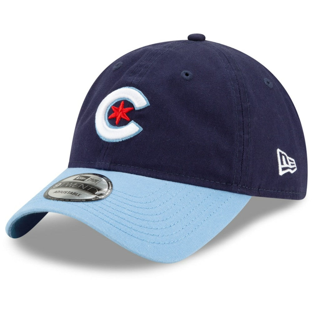 Chicago Cubs New Era 2021 City Connect 9TWENTY Adjustable Hat - Navy/Light Blue Hats