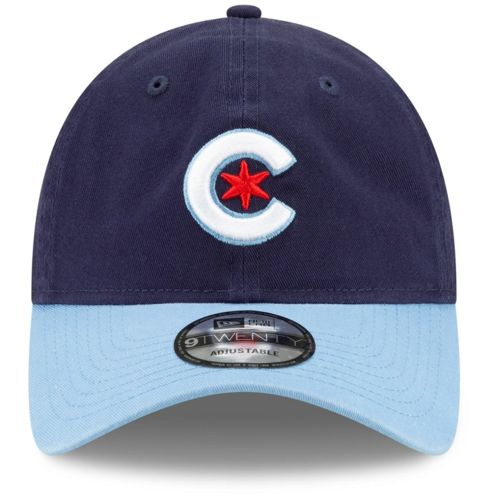 Chicago Cubs New Era 2021 City Connect 9TWENTY Adjustable Hat - Navy/Light Blue Hats