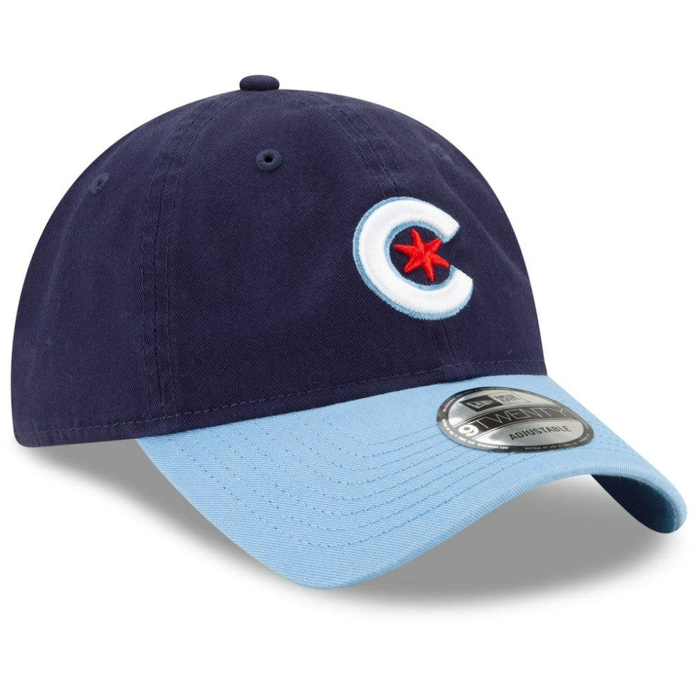 Chicago Cubs New Era 2021 City Connect 9TWENTY Adjustable Hat - Navy/Light Blue Hats