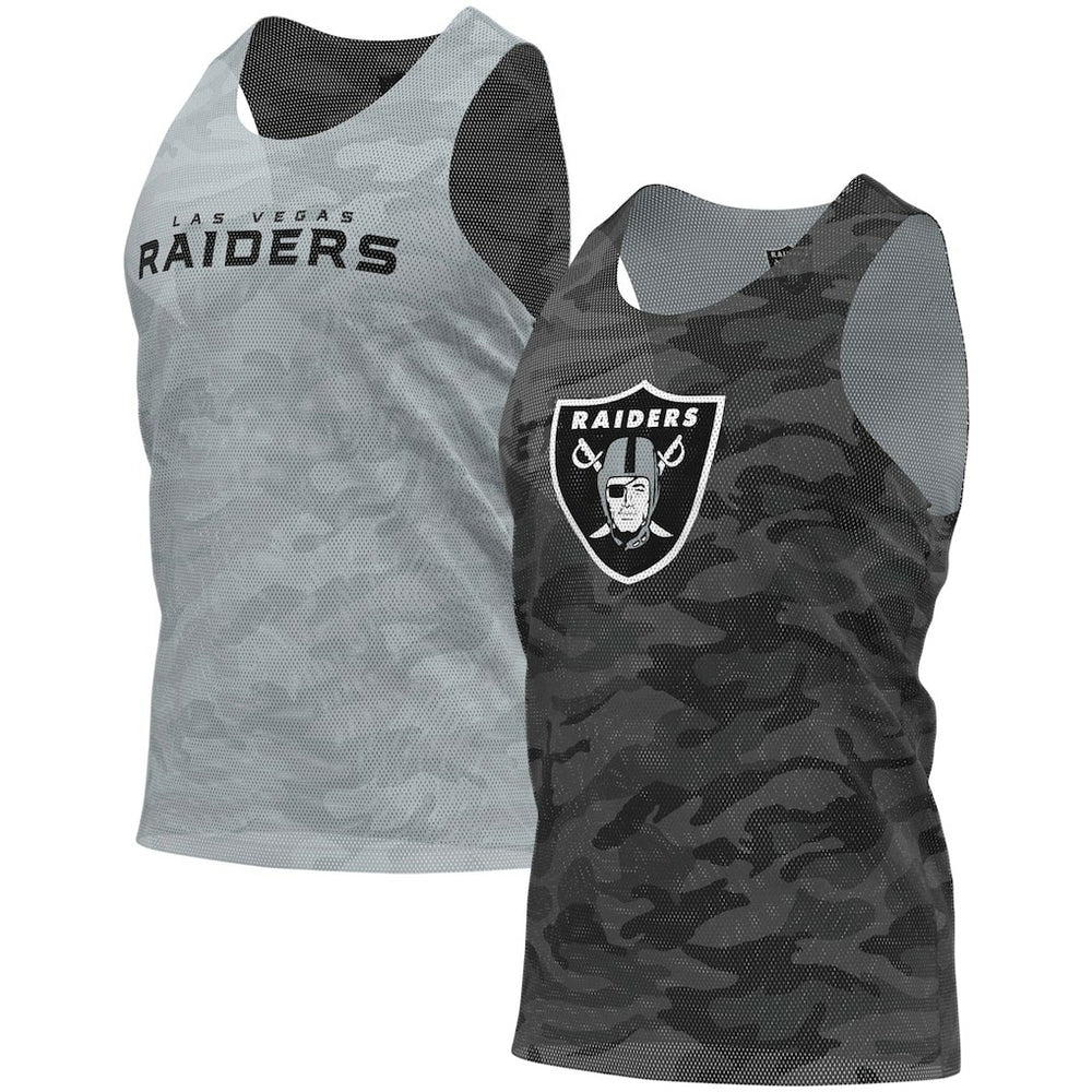 Las Vegas Raiders FOCO Reversible Mesh Tank Top Black/Gray