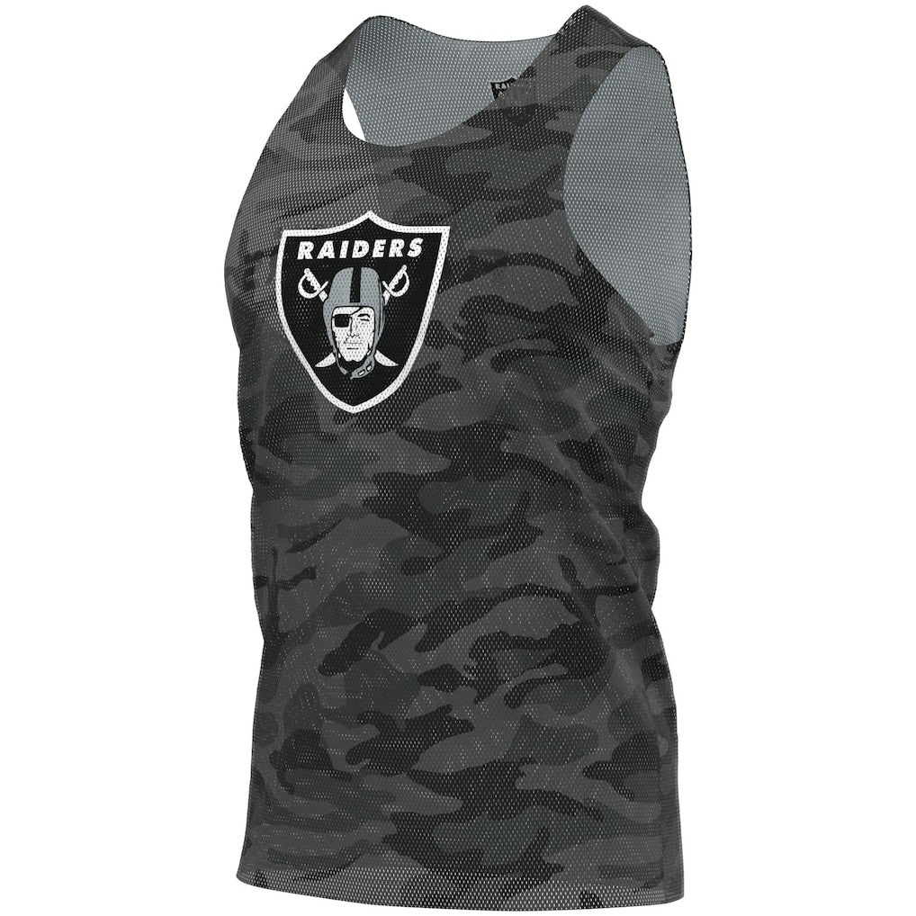 Las Vegas Raiders FOCO Reversible Mesh Tank Top Black/Gray