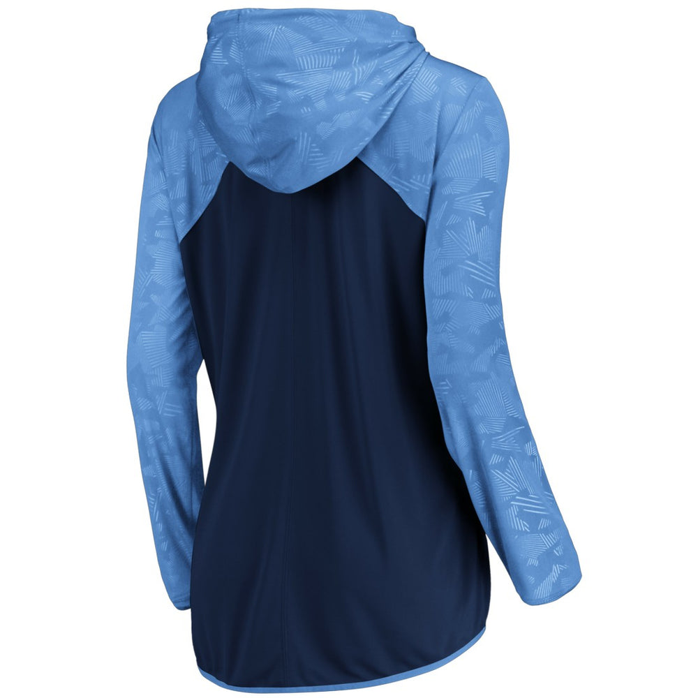 Tennessee Titans Women's Forever Fan Full-Zip Hoodie Navy/Light Blue