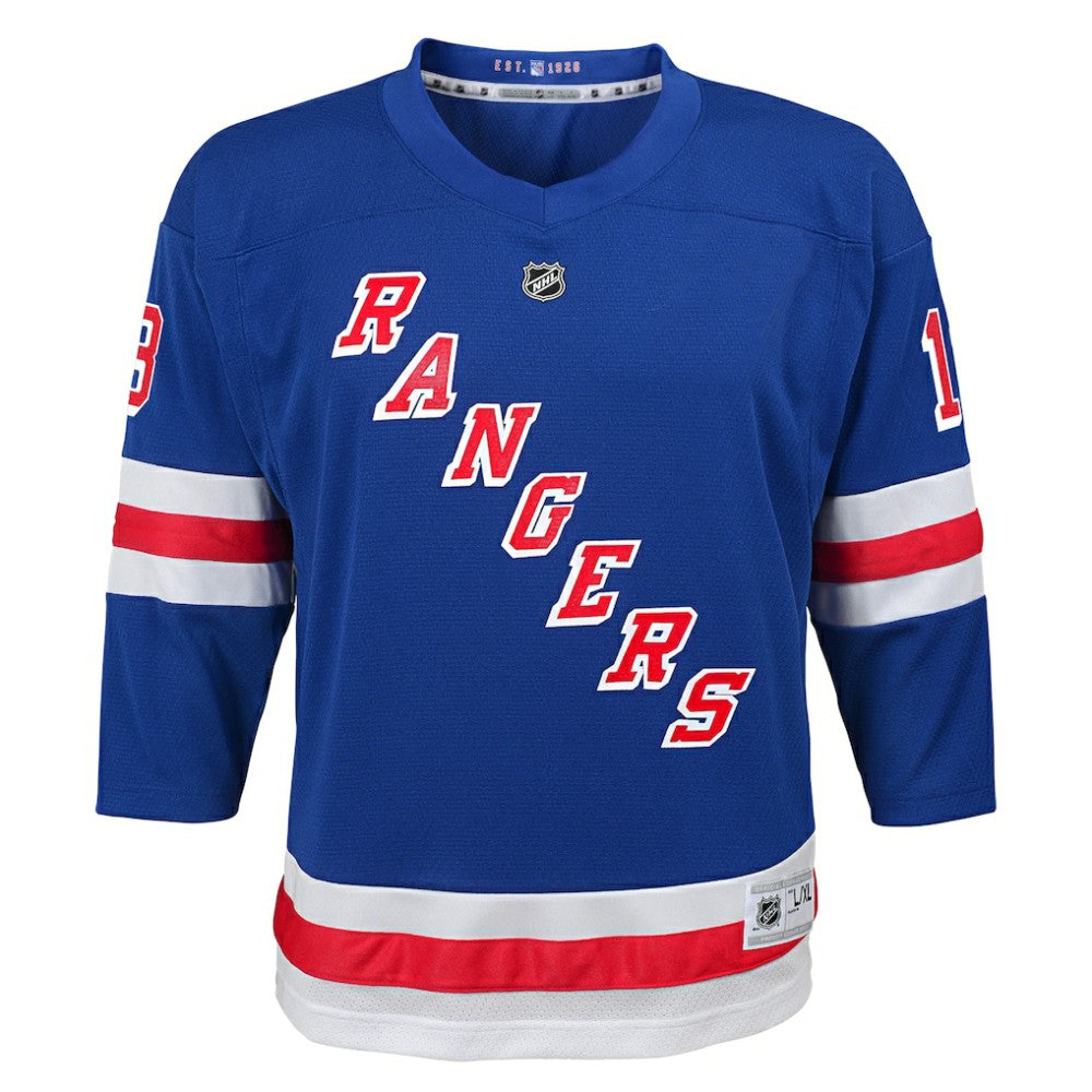NHL Alexis Lafreniere New York Rangers Youth Home Replica Player Jersey - Blue