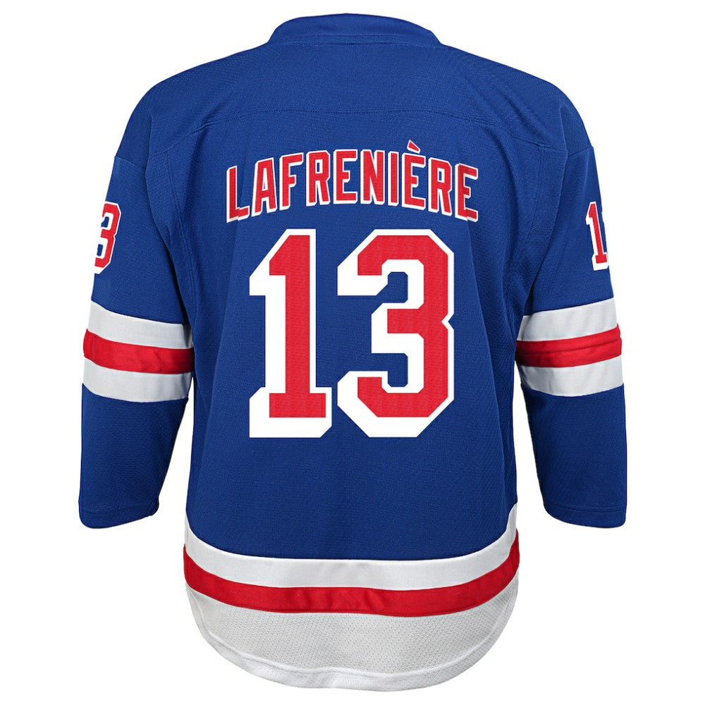 NHL Alexis Lafreniere New York Rangers Youth Home Replica Player Jersey - Blue
