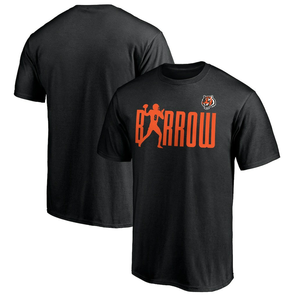 Joe Burrow Cincinnati Bengals Checkdown T-Shirt Black