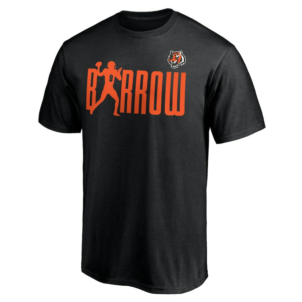 Joe Burrow Cincinnati Bengals Checkdown T-Shirt Black