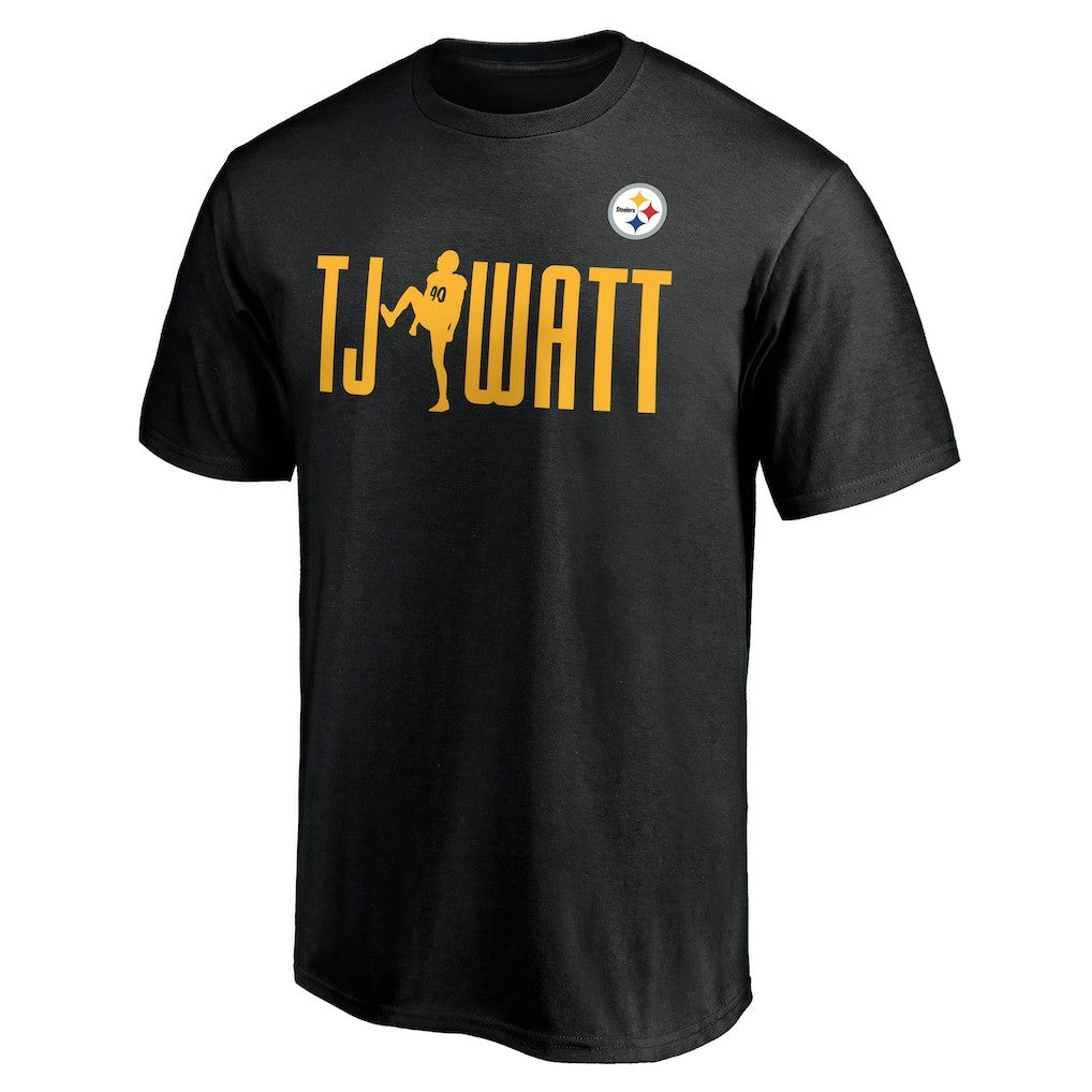 T.J. Watt Pittsburgh Steelers Checkdown T-Shirt Black