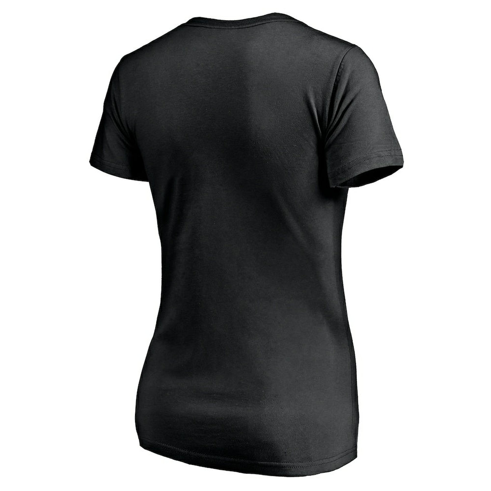 T.J. Watt Pittsburgh Steelers Women's Checkdown V-Neck T-Shirt Black