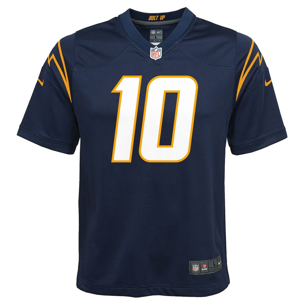 Justin Herbert Los Angeles Chargers Youth Game Jersey Navy