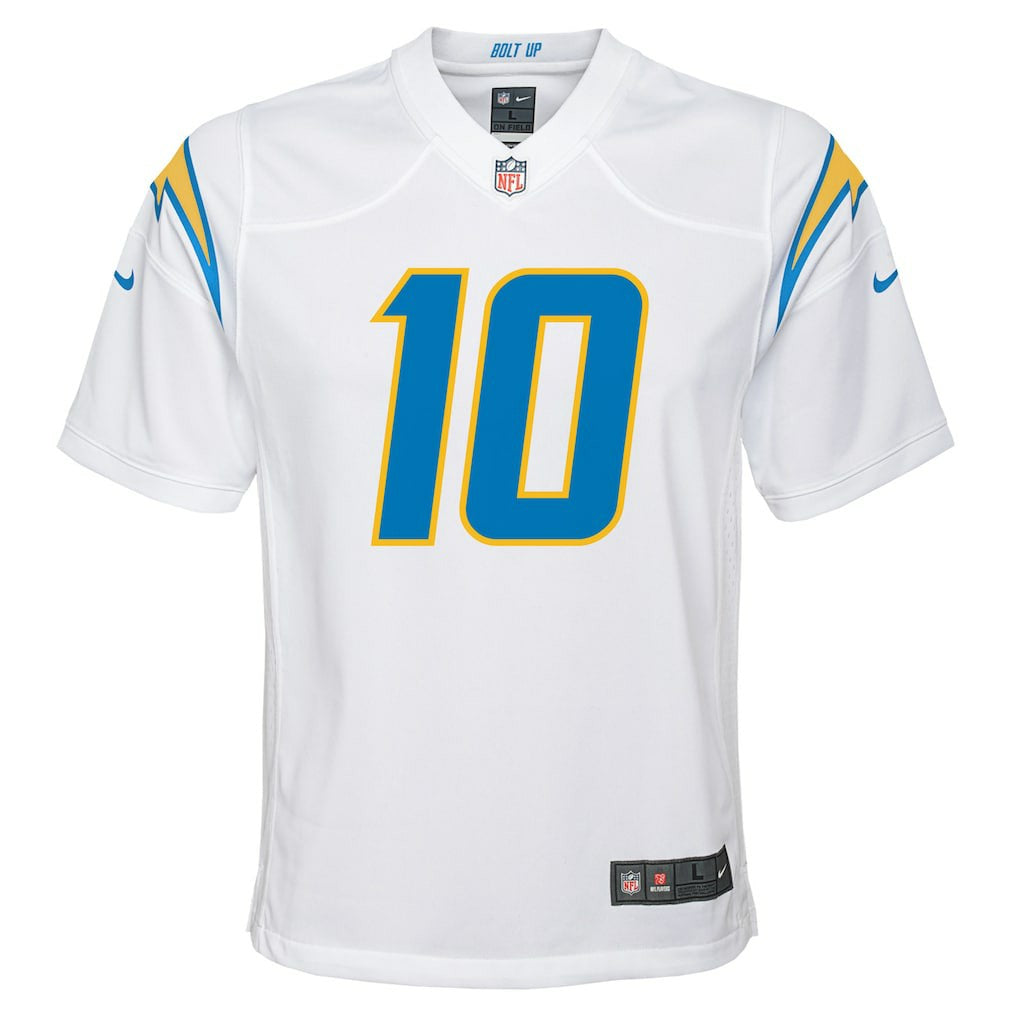 Justin Herbert Los Angeles Chargers Youth Game Jersey White