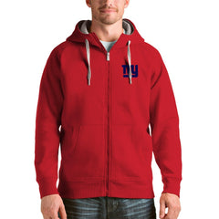 New York Giants Antigua Victory Full-Zip Hoodie Red
