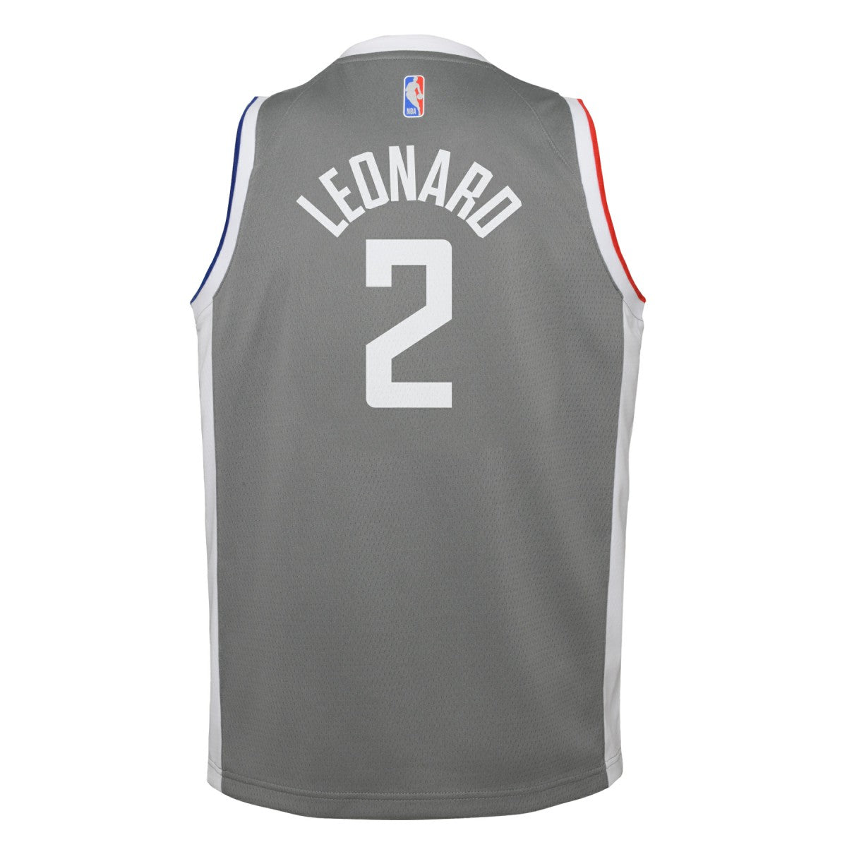 Kawhi Leonard LA Clippers Youth 2020/21 Swingman Player Jersey Gray Earned Edition
