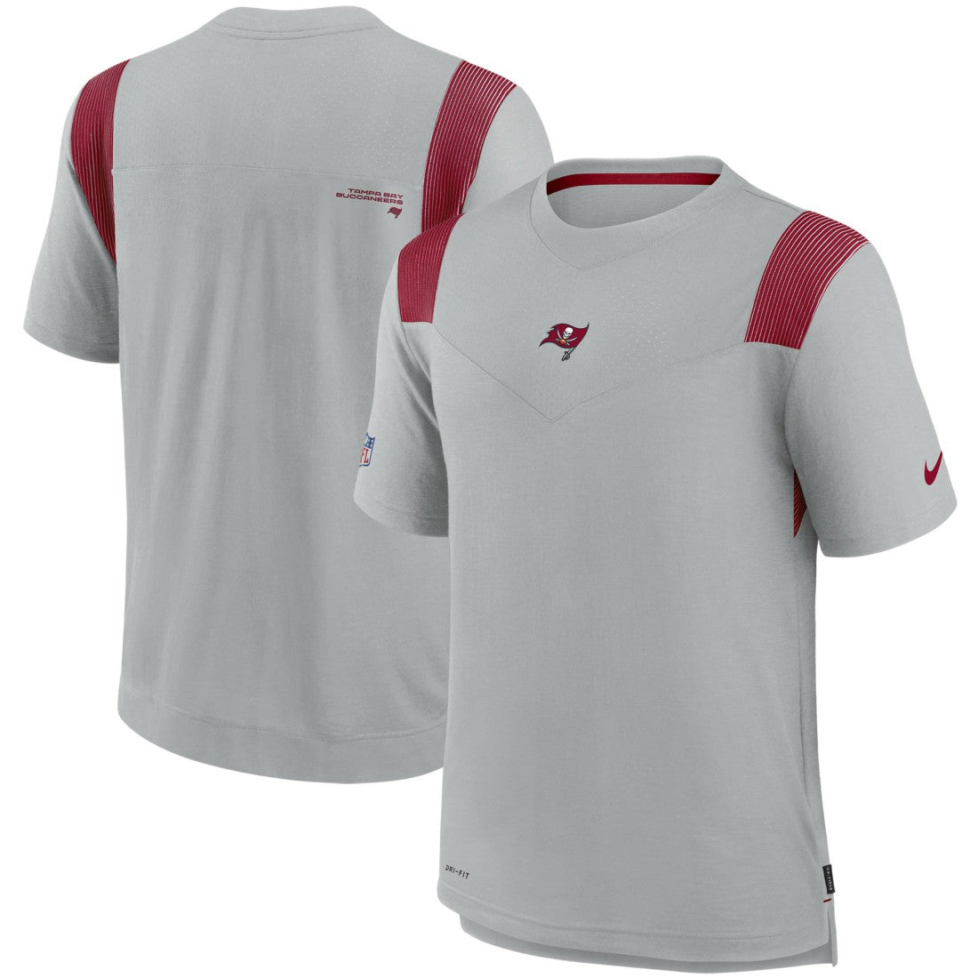 Tampa Bay Buccaneers Sideline Player UV Performance T-Shirt Gray