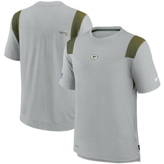 Green Bay Packers Sideline Player UV Performance T-Shirt Gray