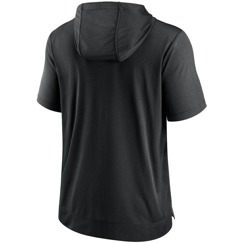 Las Vegas Raiders Performance Hoodie T-Shirt Heathered Charcoal/Black