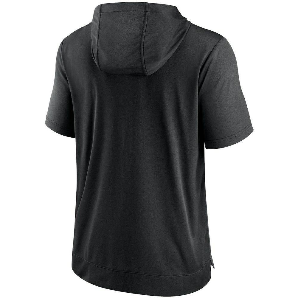Las Vegas Raiders Performance Hoodie T-Shirt Heathered Charcoal/Black