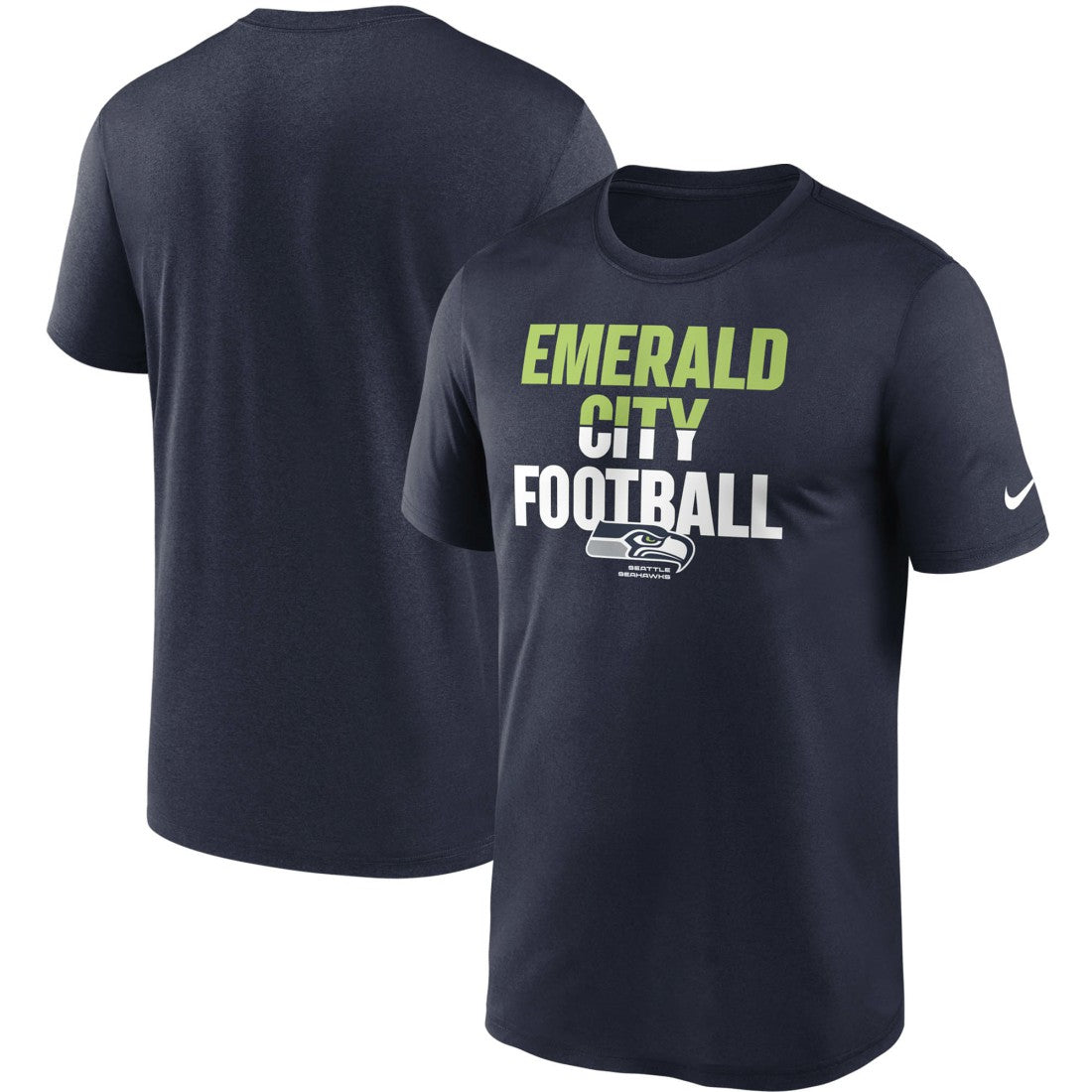 Seattle Seahawks Legend Local Phrase Performance T-Shirt College Navy