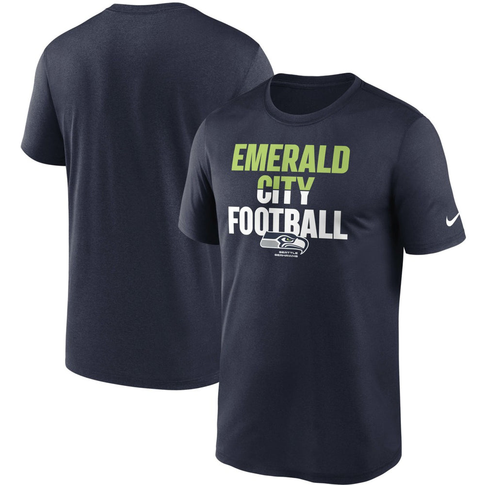 Seattle Seahawks Legend Local Phrase Performance T-Shirt College Navy
