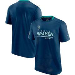 NHL Seattle Kraken Fanatics Authentic Pro Locker Room T-Shirt - Deep Sea Blue