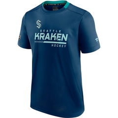NHL Seattle Kraken Fanatics Authentic Pro Locker Room T-Shirt - Deep Sea Blue