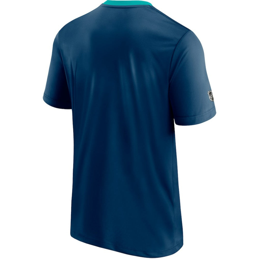 NHL Seattle Kraken Fanatics Authentic Pro Locker Room T-Shirt - Deep Sea Blue