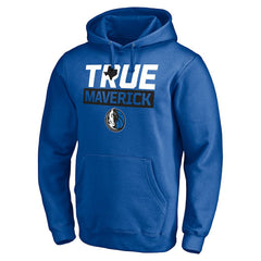Dallas Mavericks Post Up Hometown Collection Fitted Pullover Hoodie Blue