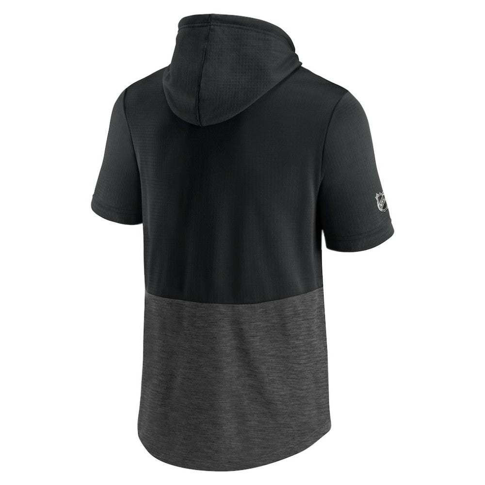 NHL Philadelphia Flyers Fanatics Authentic Pro Travel and Training Short Sleeve Pullover Hoodie - Black