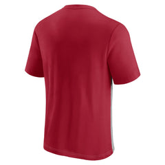 Tampa Bay Buccaneers Colorblock T-Shirt Red/Heathered Gray